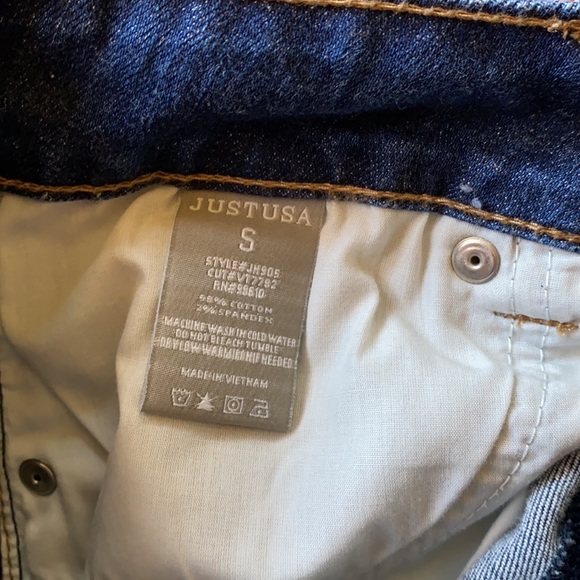 Just USA High Rise Distressed Cutoff Shorts - NWOT - Picture 5 of 5